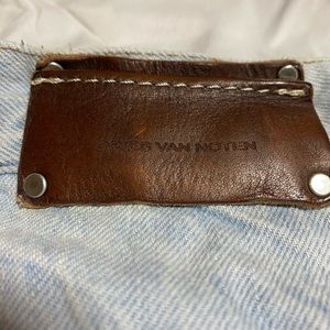 Dries Van Noten wide leg high rise jeans